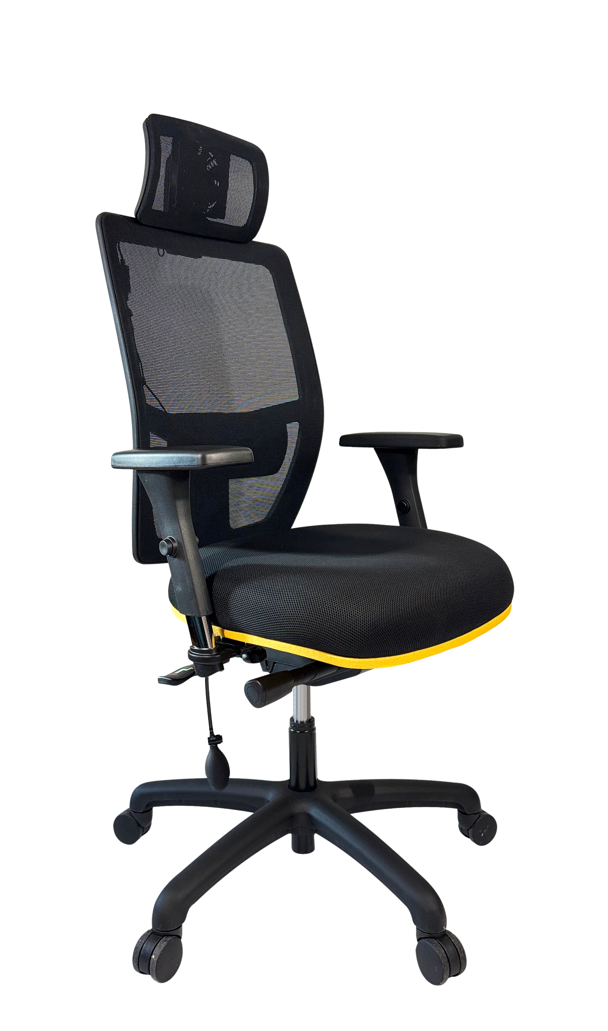 Hetleys Ayr-Flo menopause mesh office chair with built-in fan